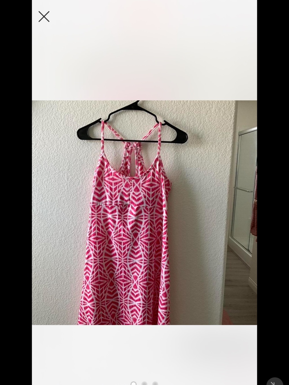 Balance Collection Pink and White Mini Dress